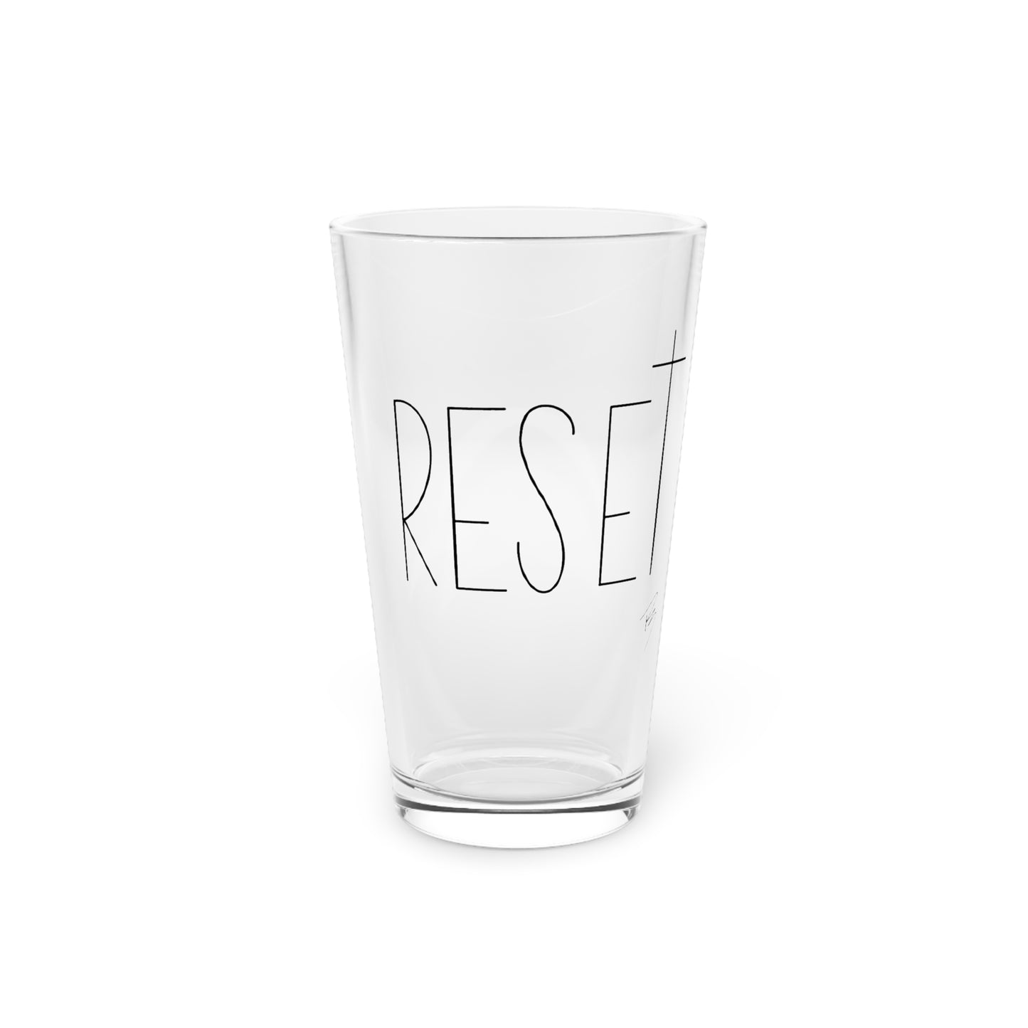 RESET Pint Glass, 16oz