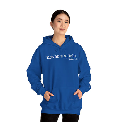 Women's Never Too Late Hooded Sweatshirt