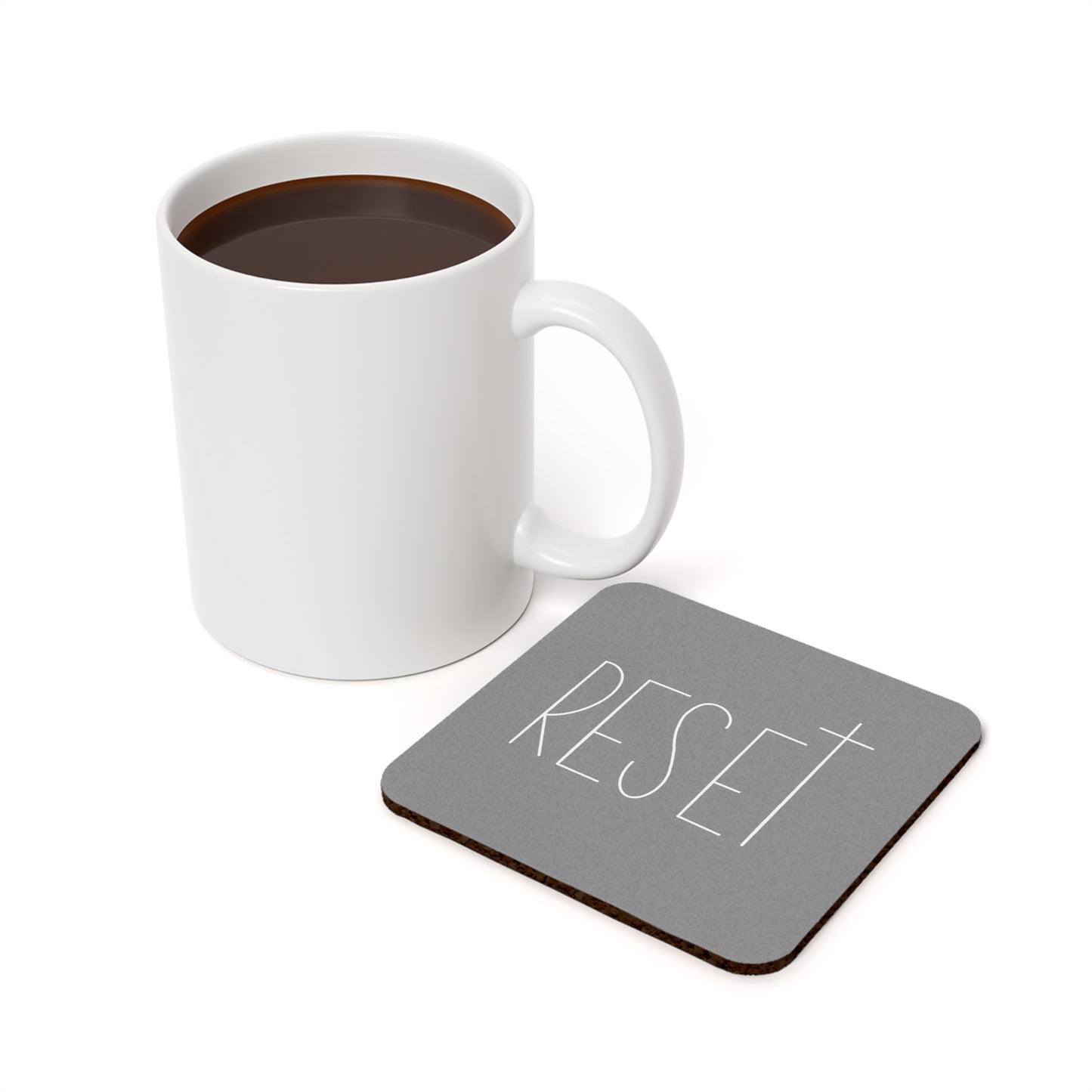 1 RESET Cork Back Coaster