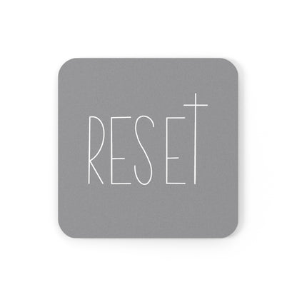 1 RESET Cork Back Coaster