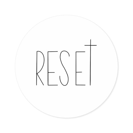 RESET Round Stickers, Indoor\Outdoor