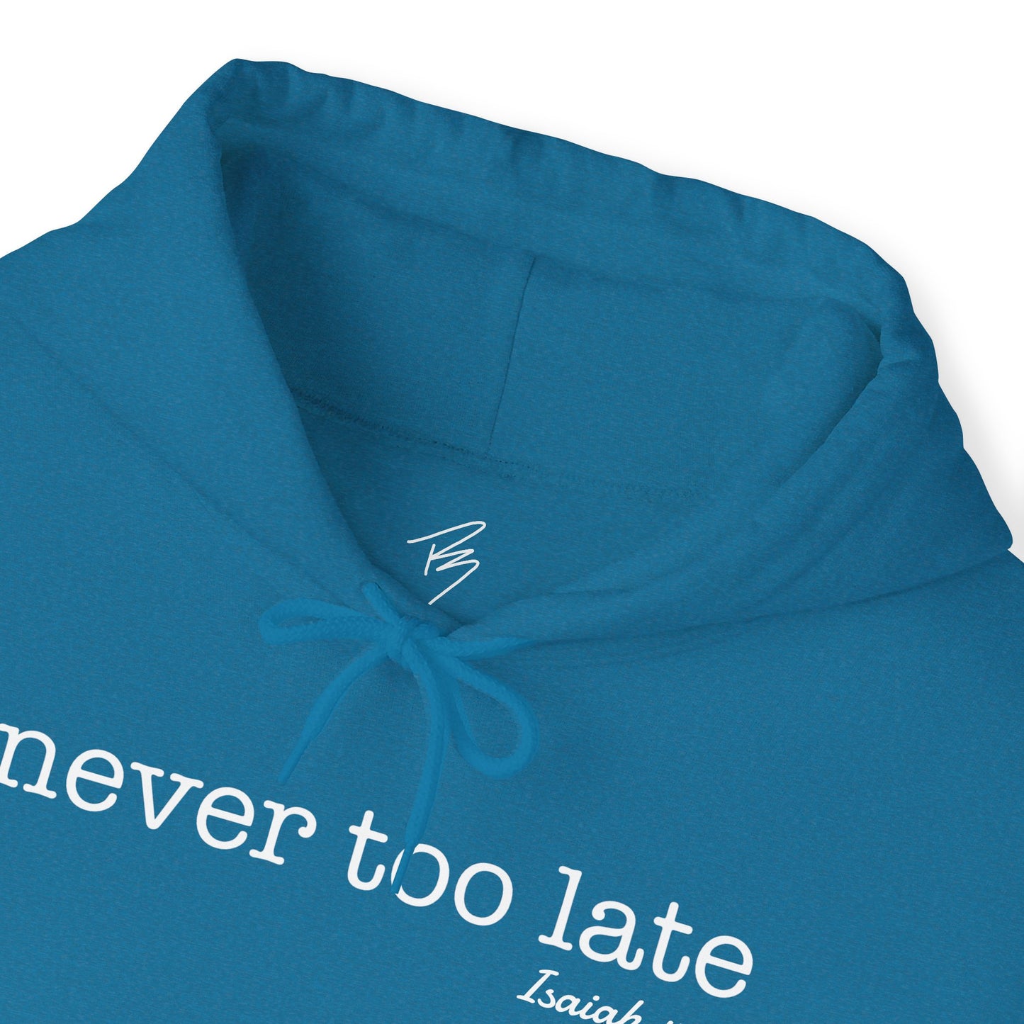 Men's Never Too Late Hooded Sweatshirt