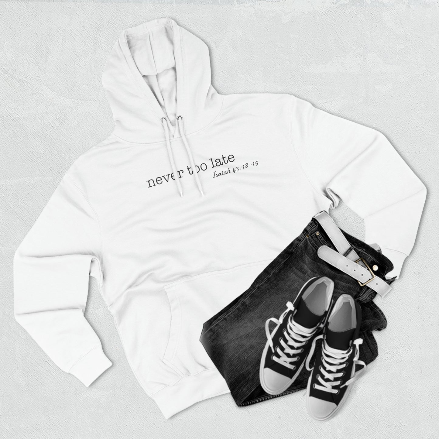 Never Too Late Women's Fleece Hoodie