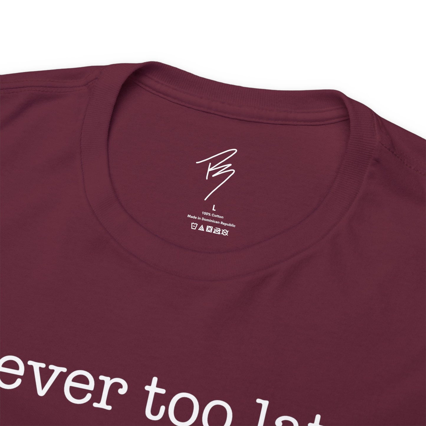 Men's Never Too Late Tee
