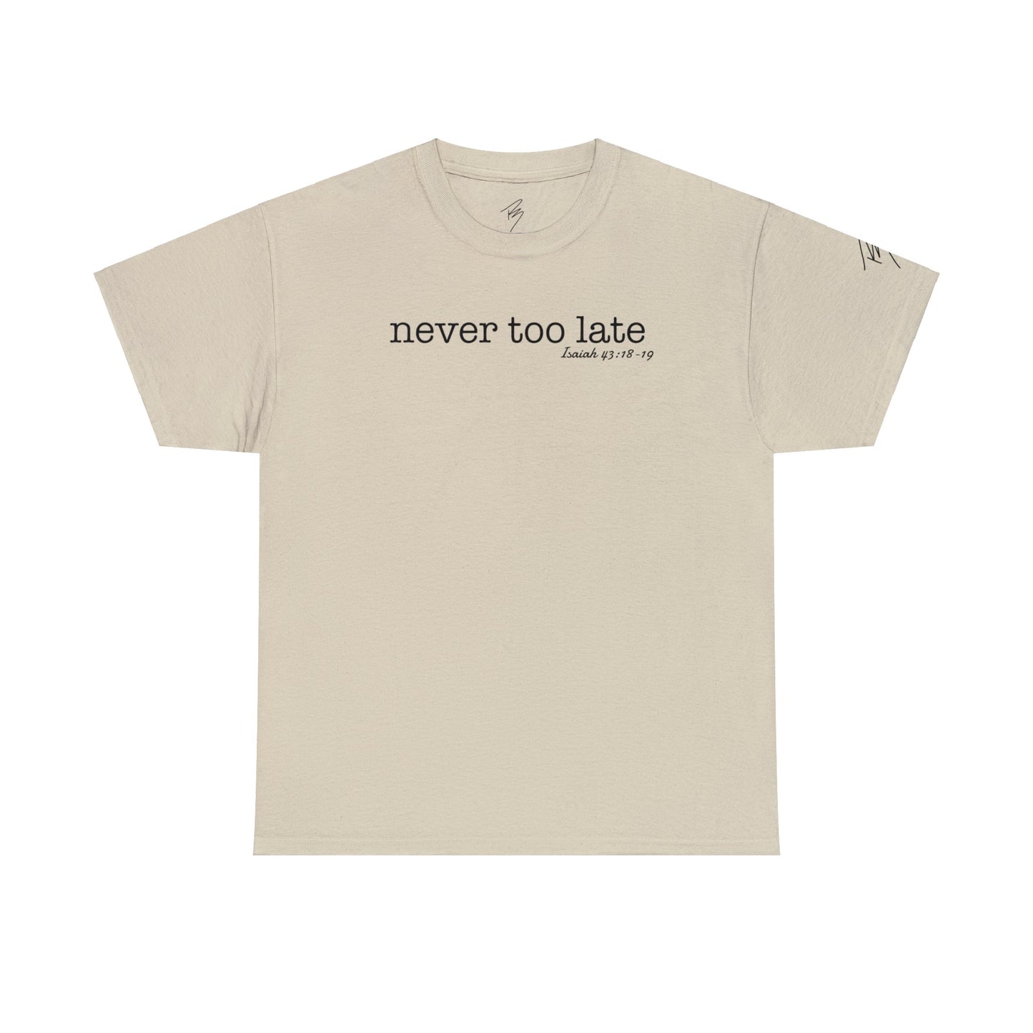 Men's Never Too Late Tee