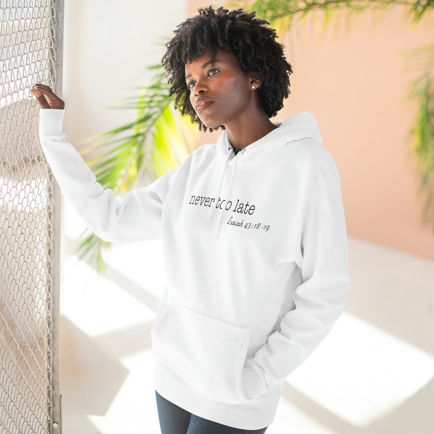 Never Too Late Women's Fleece Hoodie